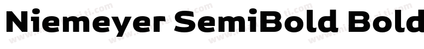 Niemeyer SemiBold Bold字体转换